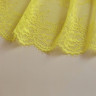 Ярко-желтое эластичное кружево с ресничками 21 см цв.260, 1 м (001-011-260)