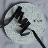 Черная отделочная резинка 10 мм Турция, 1 м (Р004-010-201)