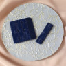Синяя застежка для бюстгальтера тканевая 56 мм 3x9 цв.104, 1 шт. (070-309-104) 