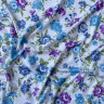 Матовая микрофибра бельевая с рисунком цветы 216 гр/м2, 1 м (040-010-502) 