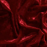 Красный бархат-велюр стрейч, 1 м 