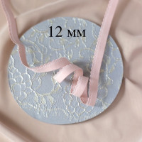 Отделочная резинка для нижнего белья пыльно-розовая пудра 12 мм цв.410, 1 м (003-112-410)