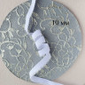 Белая отделочная резинка для нижнего белья Латвия 10 мм цв.102 (по Лауме - 001), 1 м (Р004-110-102)
