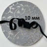 Эластичная бейка глянцевая черная 10 мм, 1м (008-010-101)