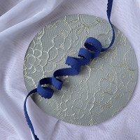 Отделочная резинка для нижнего белья синяя василек 10 мм цв.491, 1 м (003-010-491) 