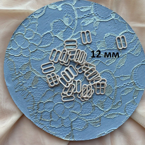 Регулятор металлический  для бретели 12 мм, бежевый  цв.504, 1 шт. (072-012-504) 
