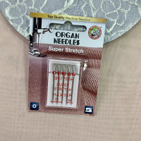 Иглы для бытовых швейных машин Organ Needles Super Stretch 130/705H №75-90, 1 уп.