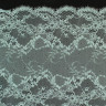 Мятное эластичное кружево шантильи с ресничками 23 см цв.975, 1 м (001-030-975)