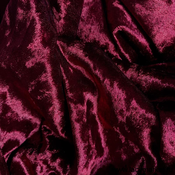 Бордовый бархат-велюр стрейч цв.115, 0,95 м (029-002-115) УЦЕНКА