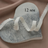 Молочная отделочная резинка 12 мм Латвия цв.802 (004 по LAUMA), 1 м (003-012-802)