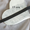 Латексная резинка для купальников черная 15 мм, УПАКОВКА 50 м (S)