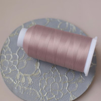 Текстурированные некрученые нитки для шитья пыльно-розовые цв.410 MAX 150D/1 - 5000м, 1 шт. 
