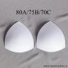 Белые треугольные чашки без пушап 80A/75B/70C, УЦЕНКА (Р055-075-211)