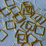 Держатель для бретели квадрат 10 мм золото цв 295, 1 шт. (071-010-295)