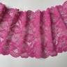 Розовое эластичное кружево 19 см цв.494, 1 м (Р001-304-494)