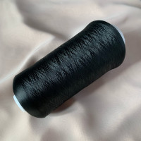 Черные текстурированные некрученые нитки для шитья MAX 150D/1 - 15000м, 1 шт.