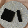 Черная текстильная застежка для бюстгальтера 57 мм 3x9, 1 шт. (Р070-309-801)