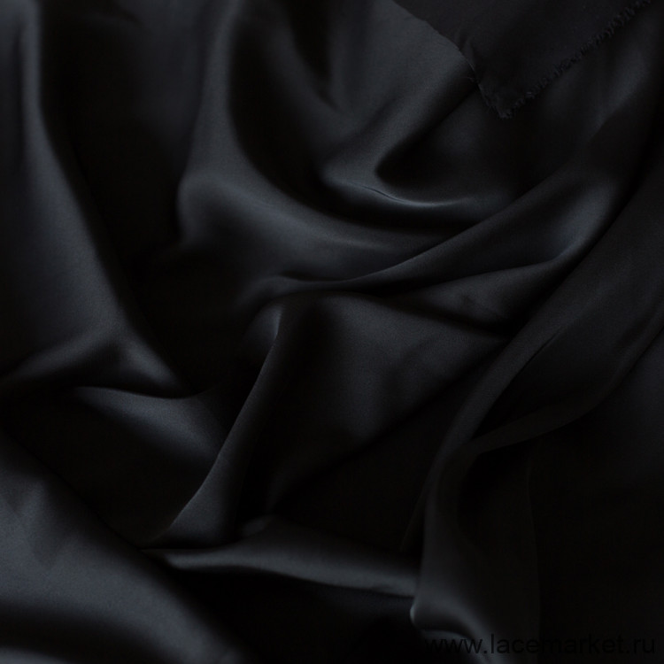 Купить Черный шелк Армани, 1 м (P031-002-201) по низкой цене
