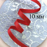 Красная бретелечная резинка Латвия 10 мм, 1 м (Р002-110-873) 